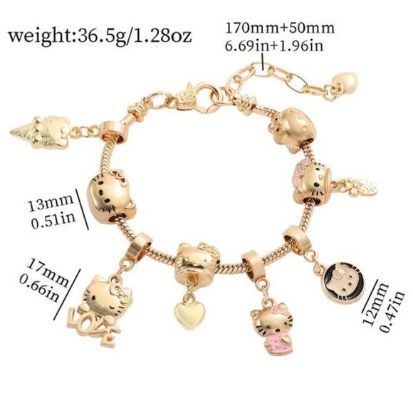 Hello Kitty bracelet Hello Kitty bracelet Hello Kitty bracelet Hello Kitty brace - Picture 2 of 6
